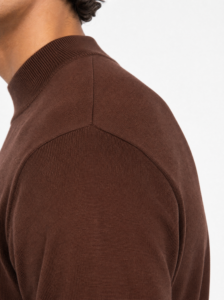 T-shirt regular in maglia a mm MT922 Coffee (1)