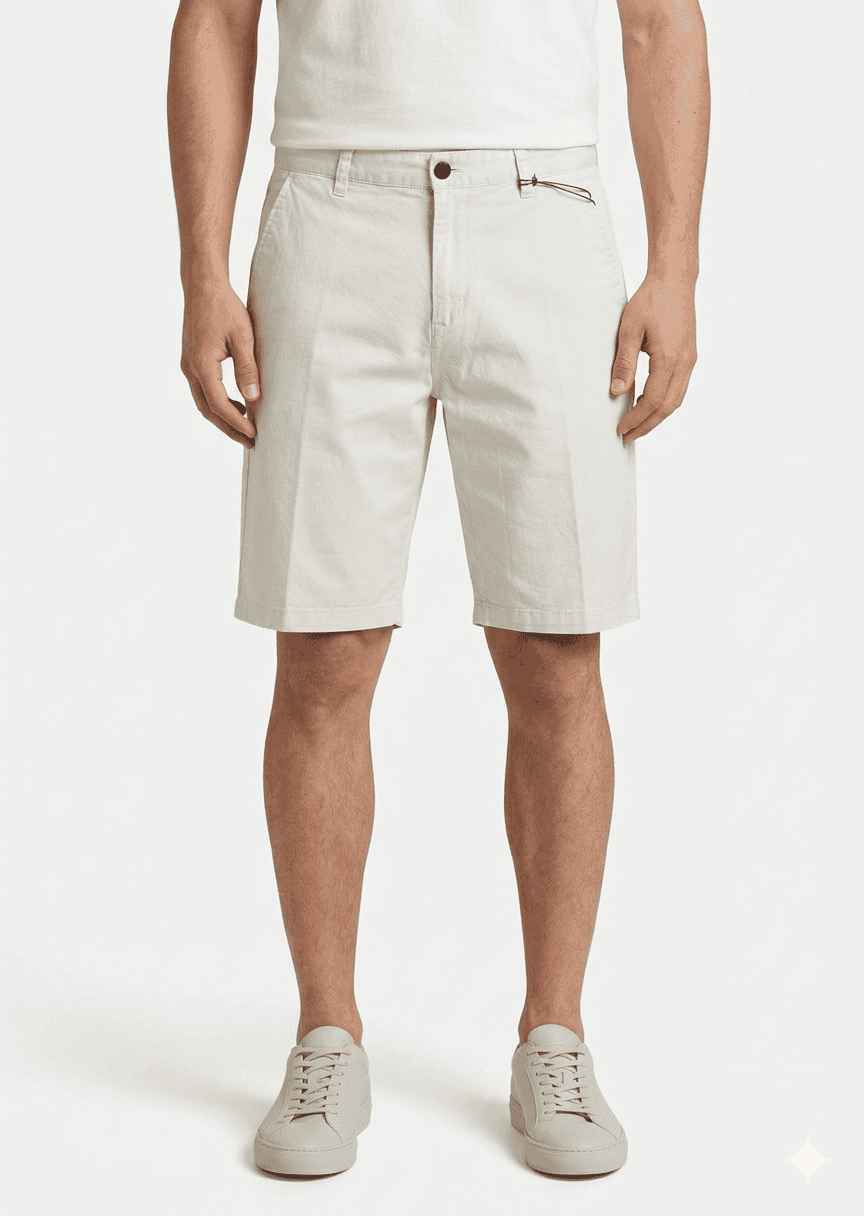 TELAMIRA Bermuda basico in cotone BTB06039 Beige