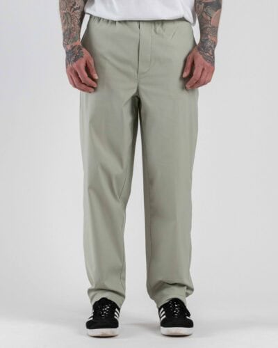 TELAMIRA Pantalone loose fit con coulisse TE/2612 Verde Salvia