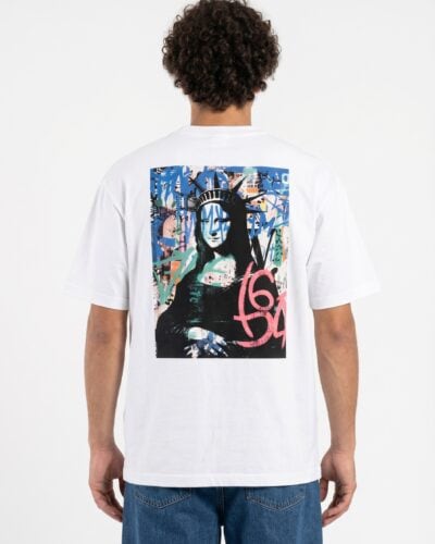 INDEPENDENT REPUBLIC T-shirt boxy fit con stampa POP LISA Bianca