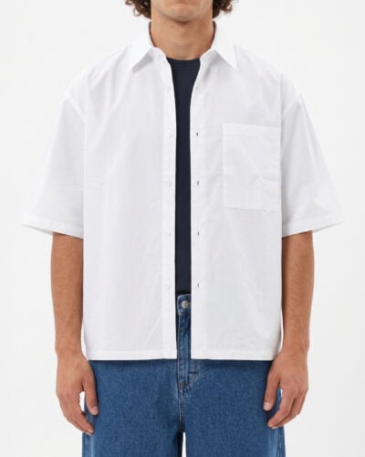 ESTASI Camicia in cotone leggero a M/M con colletto e bottoni LOS ANGELES Bianco