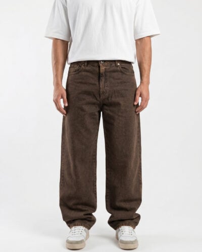 ESTASI Jeans baggy fit OLISE Cioccolato