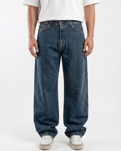 ESTASI Jeans baggy fit OLISE Dark Blue Denim