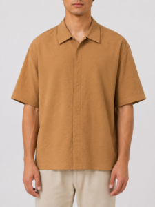IMPERIAL Camicia boxy fit a MM da coordinato C5441C5022 Beige