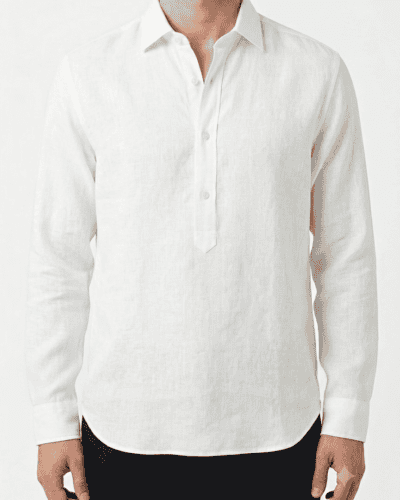 IMPERIAL Camicia serefino regular in cotone con colletto C8804C014 Bianco