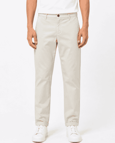 IMPERIAL Pantalone chinos da abito PWB0LBQ Gesso