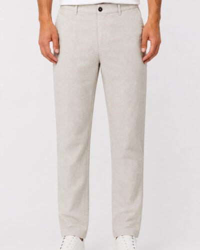 IMPERIAL Pantalone regular in ramiè P82993PA61 Ecrù