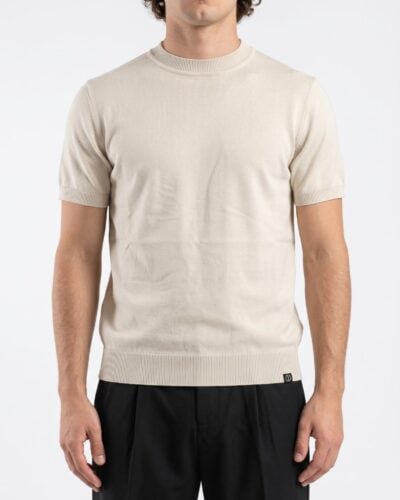 TELAMIRA Maglia girocollo in viscosa 007 Beige