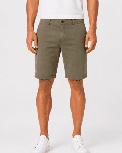 TELAMIRA Bermuda liscio in cotone AC305 Verde