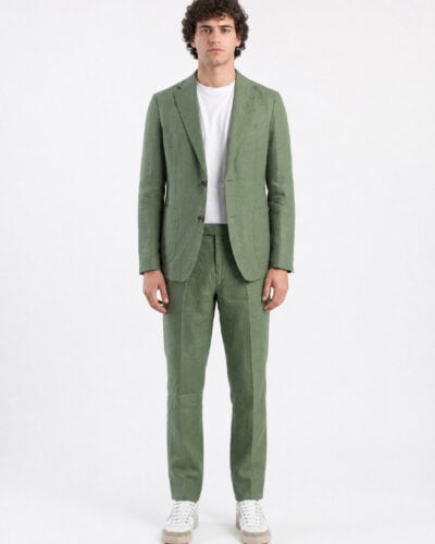 SEINSE Giacca da abito con due bottoni in lino GAE1132SS Verde