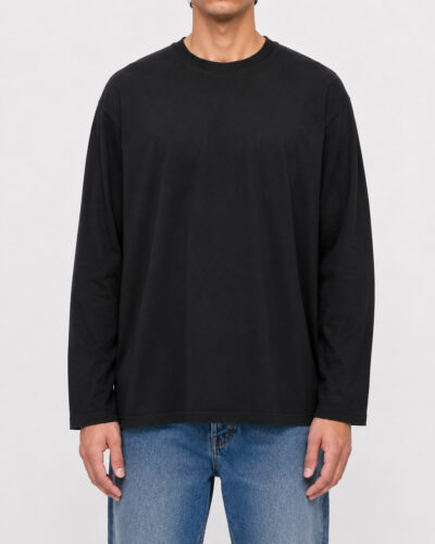 ONLY&SONS T-shirt basica over in cotone a manica lunga FRED 22039241 Black