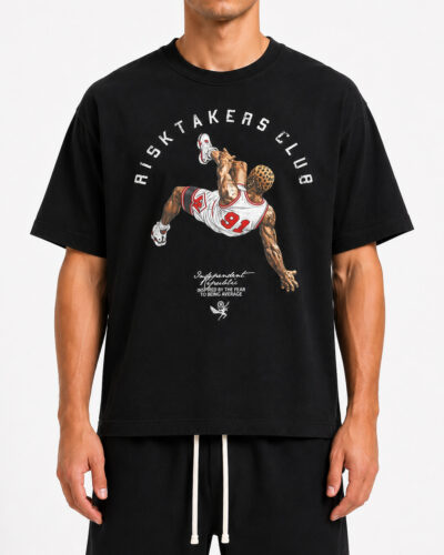 INDEPENDENT REPUBLIC T-shirt boxy fit con stampa ICARO 91 Black