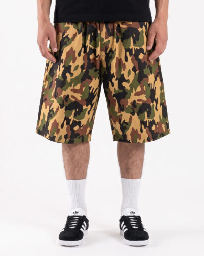Bermuda over in cotone leggero con coulisse in vita 3451 Camouflage