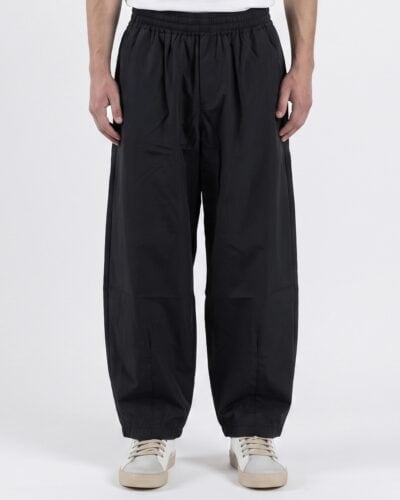 ESTASI Pantalone balloon con coulisse in cotone leggero KVARA Nero