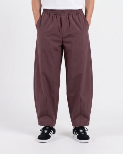 ESTASI Pantalone balloon con coulisse in cotone leggero KVARA Vino