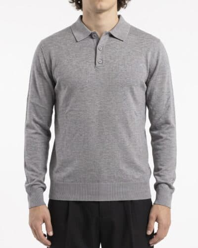 ESTASI Polo in maglia, slim, morbida ed elasticizzata PARIGI Grigio