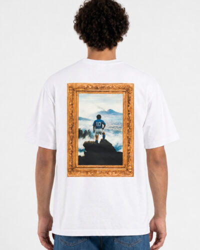INDEPENDENT REPUBLIC T-shirt boxy fit con stampa LA LEGGENDA SUL MARE DI NAPOLI White