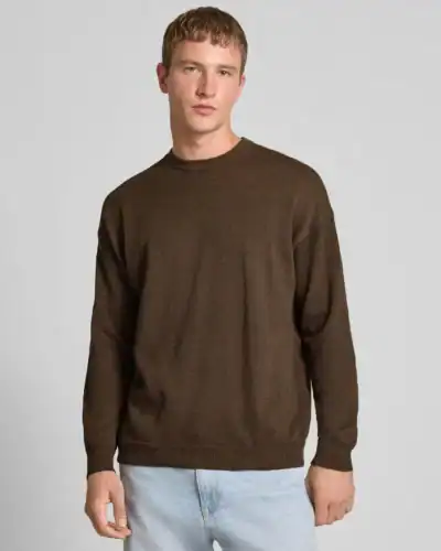 ONLY&SONS Maglia girocollo relaxed fit in misto cotone JOB 22033839 Demitasse