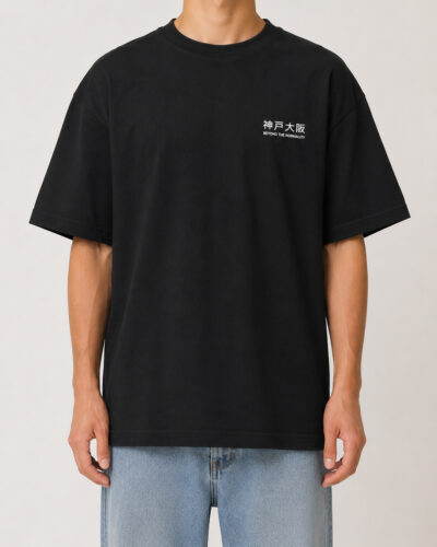 ONLY&SONS T-shirt over in cotone con stampa Kobe-Osaka AXEL 22039583 Black