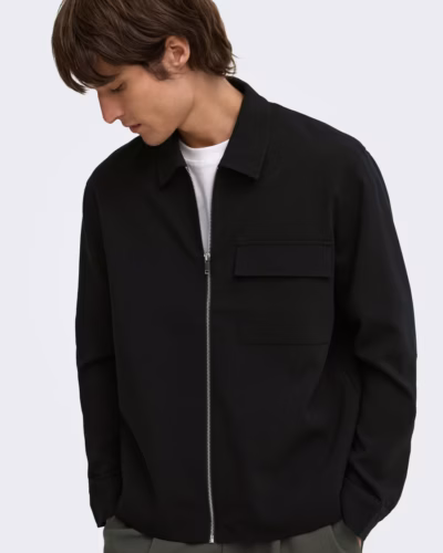 ONLY&SONS Giacchetta over da coordinato con tasca frontale e zip WILL 22038673 Jet Black