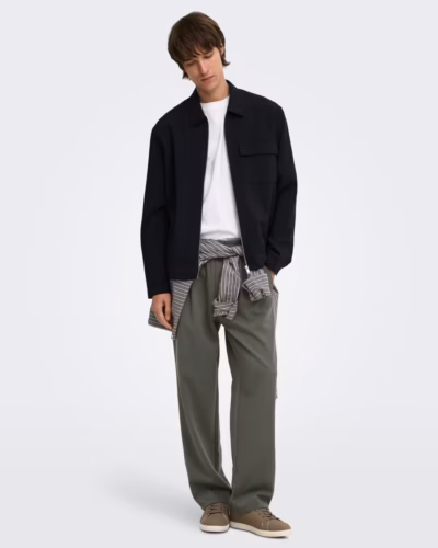 ONLY&SONS Pantalone loose fit da coordinato con coulisse WILL 22033466 Beluga
